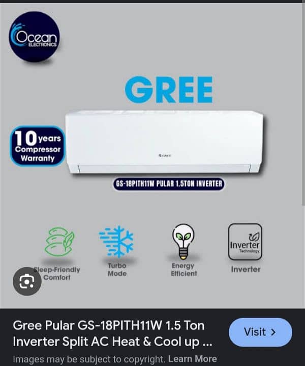 gree ac diba pack 1.5 ton inverter 0