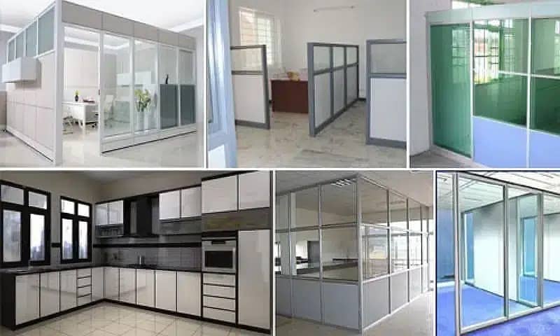 Aluminium Window | 12mm | Aluminium Works Glass Doors | home & Offices 2