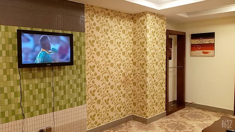 Fully furnished apartments rent in civic center bahria town Rawalpindi. 2