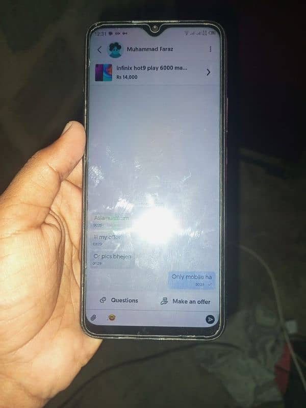 infinix hot9 play 6000 man battery Good Phone 4