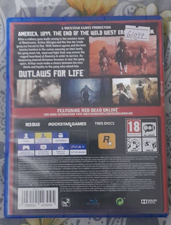 rde dead redemption 2 ps4 scratchless 2 cds 1