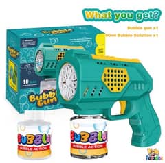 10 Holes Flashing Bubble Gun