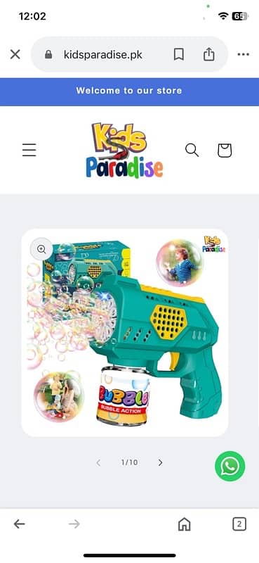 10 Holes Flashing Bubble Gun 1