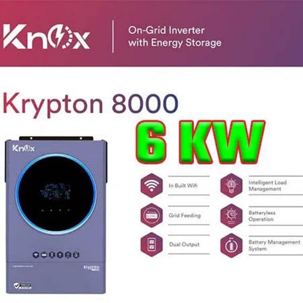 Knox Inverter with 2 year warranty Card Solar Battery Inverter 0