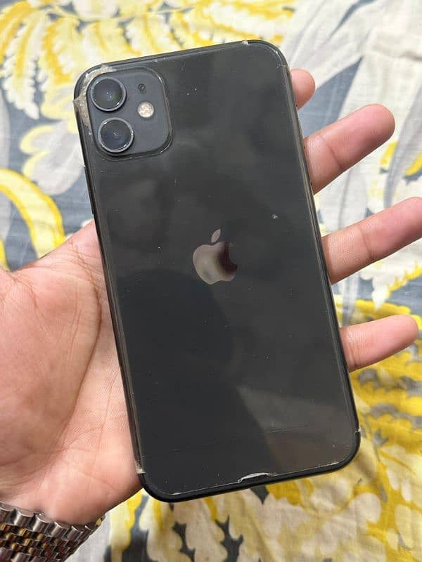 I Phone 11 with Box Black Colour Sim Time Available 0