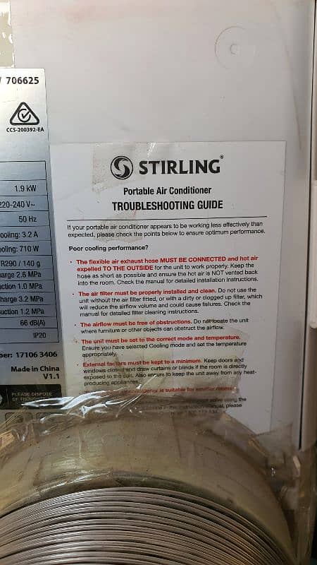 Stirling Portable 0.5 Ton Air conditioner 4