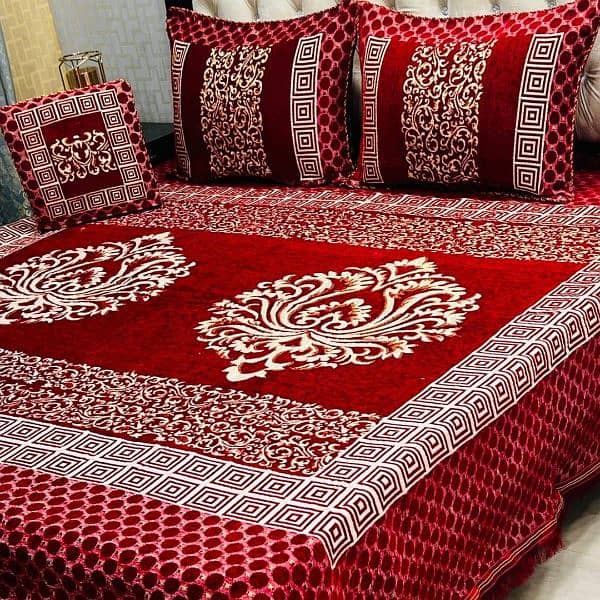 Luxury Velvet 4pcs bed sheets 9