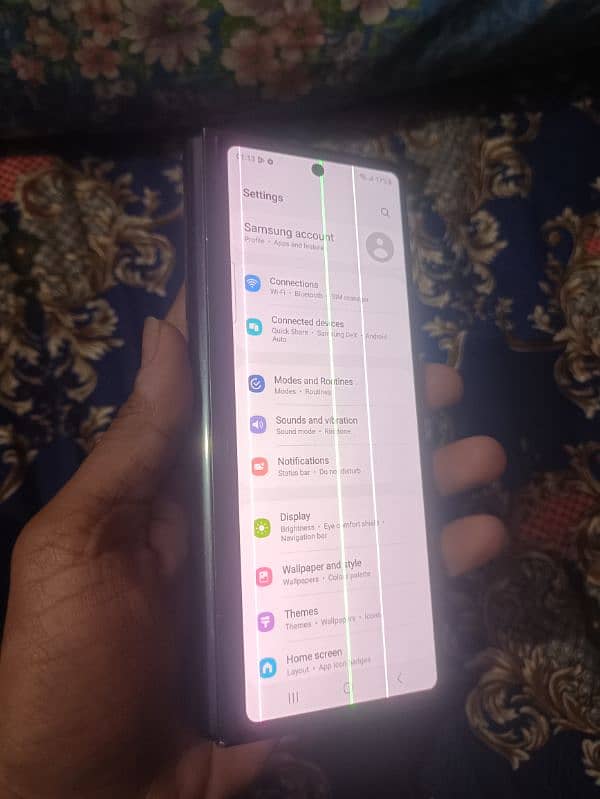 Exchange Samsung galaxy z fold 2 , 12/256 inner screen not working 1