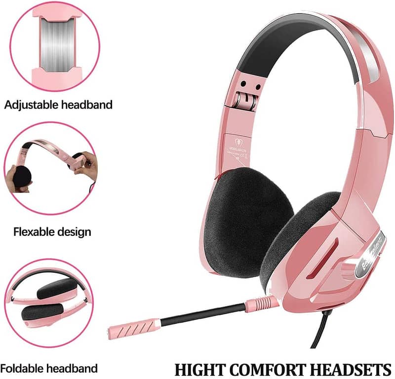 Headset with Microphone Noise cancelling and immersive stereo 0