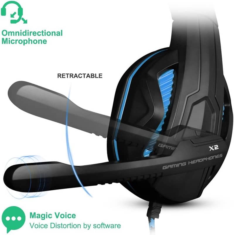 Headset with Microphone Noise cancelling and immersive stereo 15