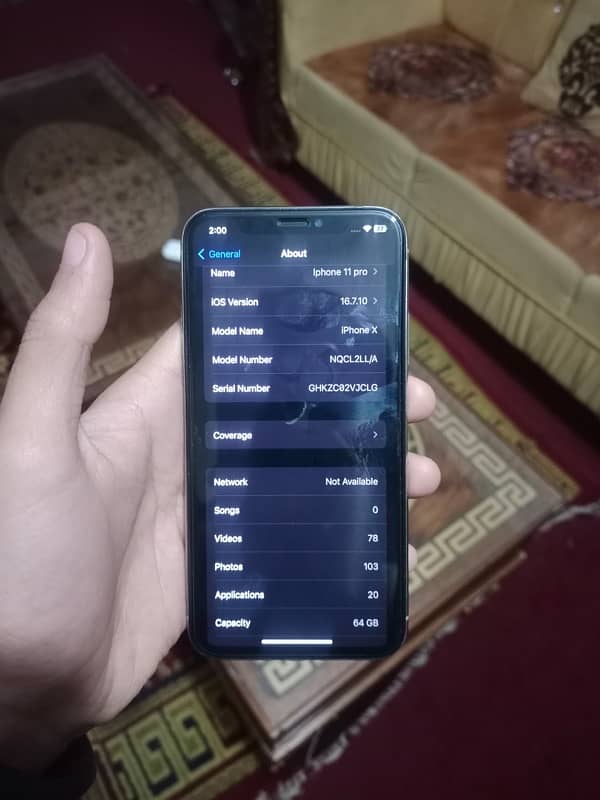 iphone x all ok factory unlock 7