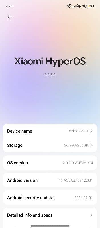 redmi 12 5g 12gb ram/256gb memory 2