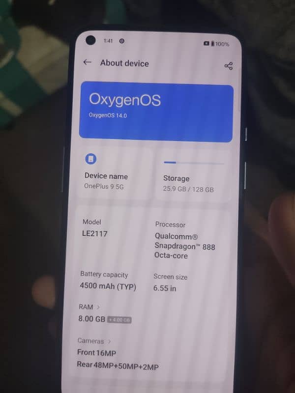 OnePlus 9 5G 8/128 Exchange No Possible 4