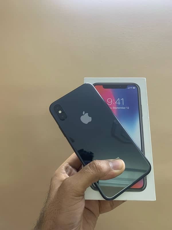 iphone x 256gb factory non PTA with Box 40,000/- 0