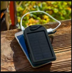 10000mha solar power bank black (new)