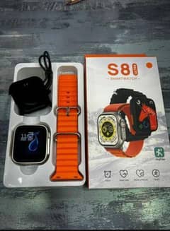 S8 Ultra smart watch (orange) Free delivery