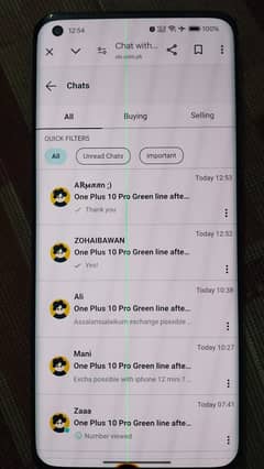 ONEPLUS 10 PRO GREEN LINE AFTER ANDROID 14 WHATSAPP ME KINDLY
