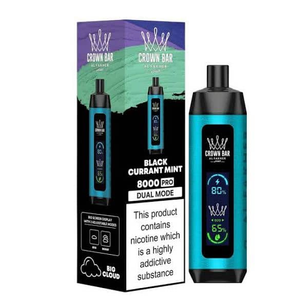 Vap vap Al Fakher Crown Bar  Berry Blue Ice 8000 Puffs 3