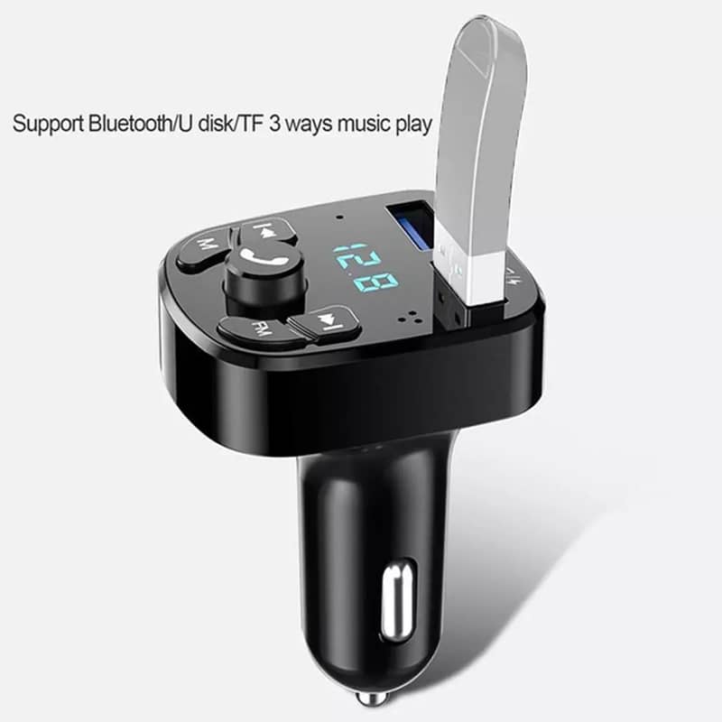 FM Bluetooth Transmitter for Car, Wireless Bluetooth Rudio Aux Adapter 8