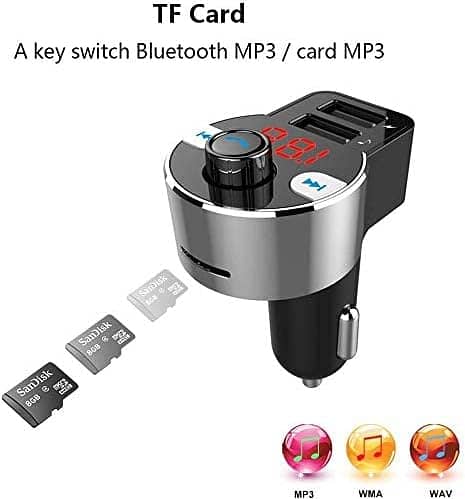 FM Bluetooth Transmitter for Car, Wireless Bluetooth Rudio Aux Adapter 15