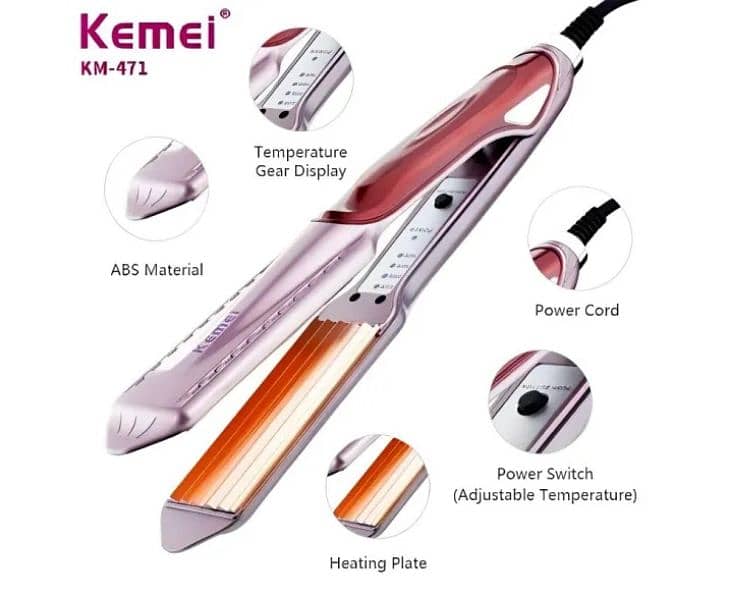 Kemei Hair straightener 1