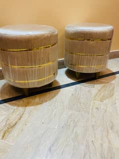 puffy round stools