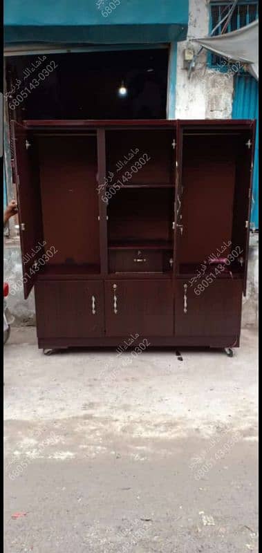 Turkish Style Cupboard - 3 Door Cupboard - Wardrobe - Safe Almari 11