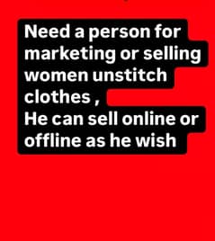 Online selling job