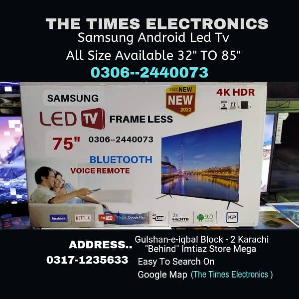 @LL SIZE OF SAMSUNG SMART LED TV AVAILABLE ON TIME'S ELECTRONICS 4