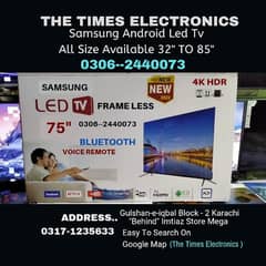 Ramadan Sale 32" inch Smart Led tv new Model 43" 48" 55" 65" 75"inches