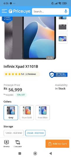 Infinix XPad Box Packed