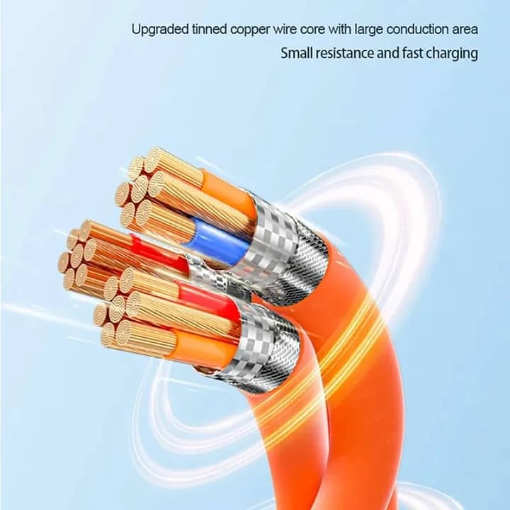 3 in 1 (120W) Type C Micro USB iOS Data Cable Fast Charging 3