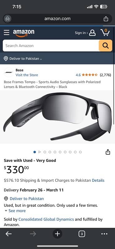 Bose Frames Tempo Sunglasses with Polarized Lens and Bluetooth 1