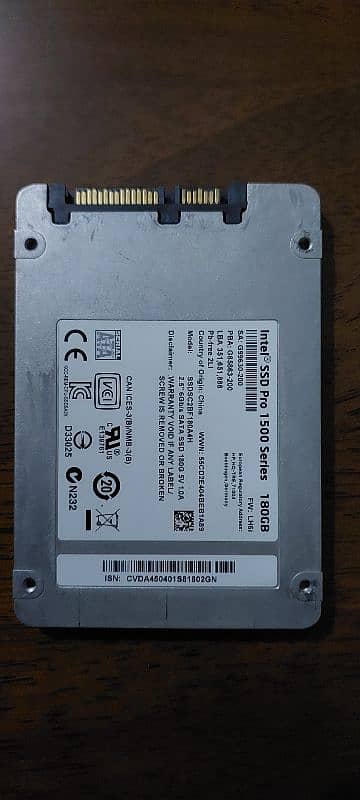 intel SSD 180 GB urgent sale 1