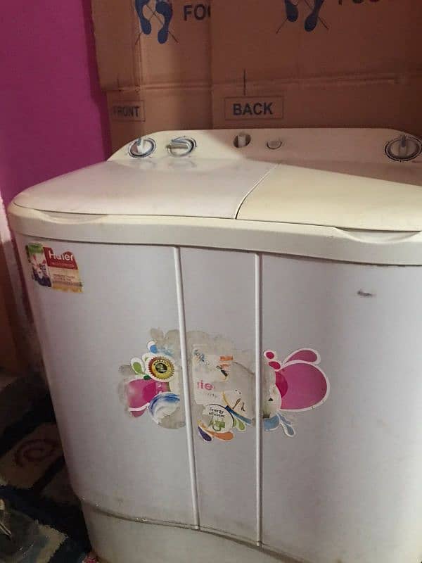 Haier Washing Machine Used Condition Both side working 0