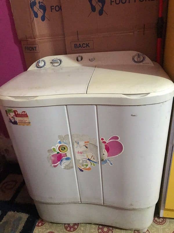 Haier Washing Machine Used Condition Both side working 1