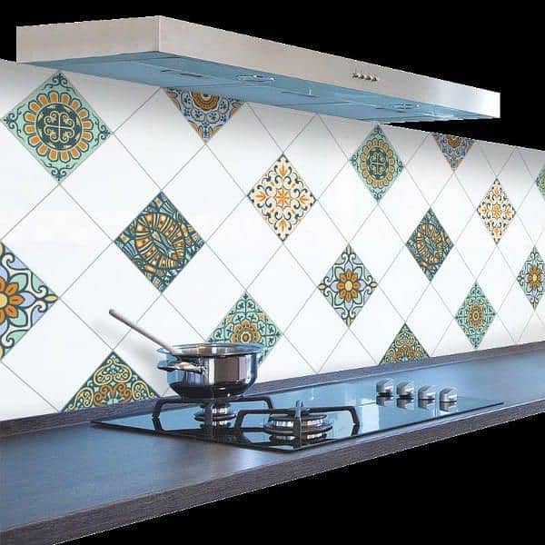 Heat-Resistant Marble Sticker Sheet -for Stylish Kitchen Decor  1 Pc 0