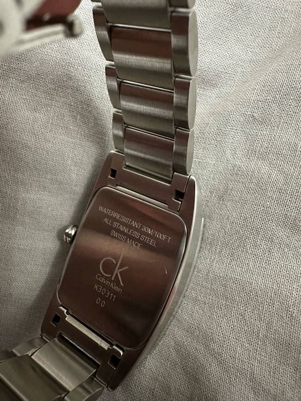 CK~CALVIN KLEIN ~ MENS STAINLESS STEEL WATER RESISTANT WATCH K30311 4