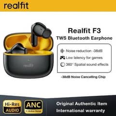 REALFIT F3 EAR BUDS WITH ATIVE NOISE CANCELLATION