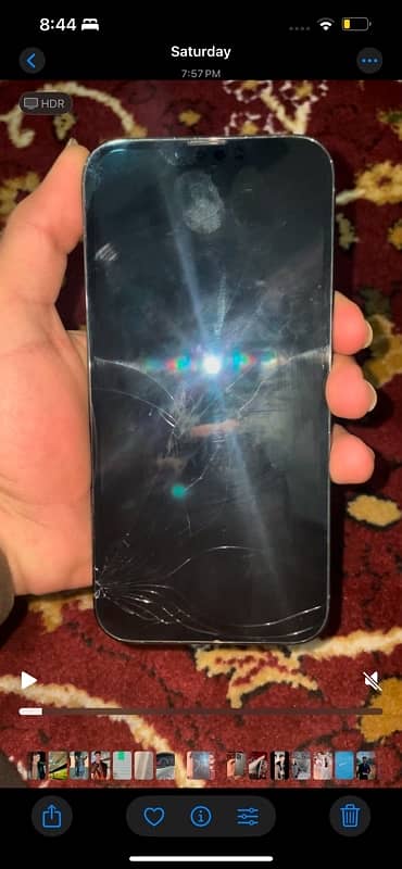 iPhone 13 Pro Max jv 10 by 10 bus glass damage ha 128 gb berry 87 3