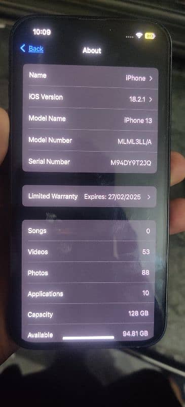 Iphone 13 JV 128 GB urgently sale 2