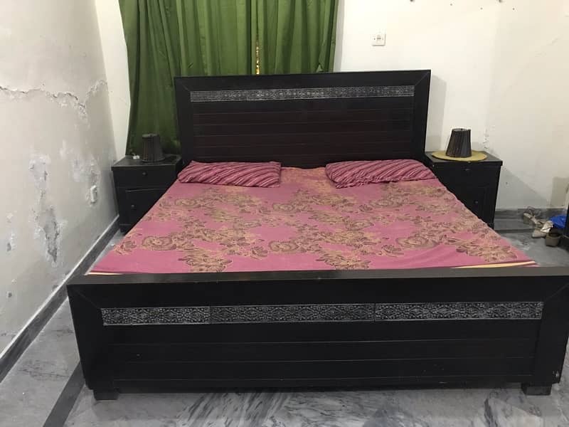 Bed with side table 1