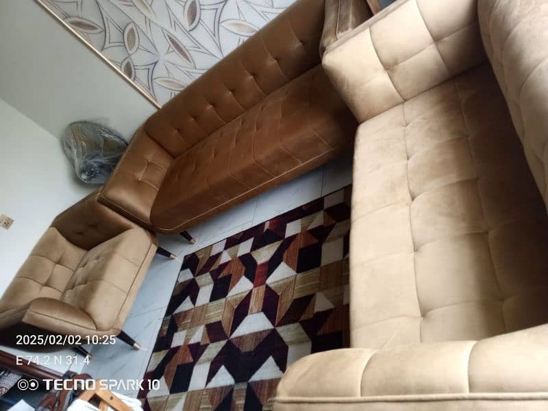 Double roti style sofa/sofa set/sofas 2