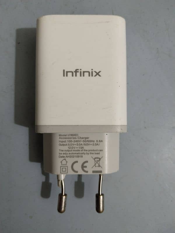 Infinix Note 7 18W box pulled fast adapter 0