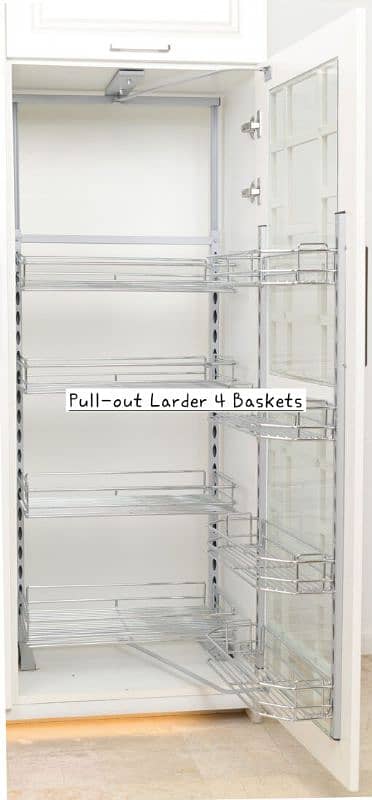 Kitchen Accessories = Larder 4 baskets + 3 types of shelf drawers 0