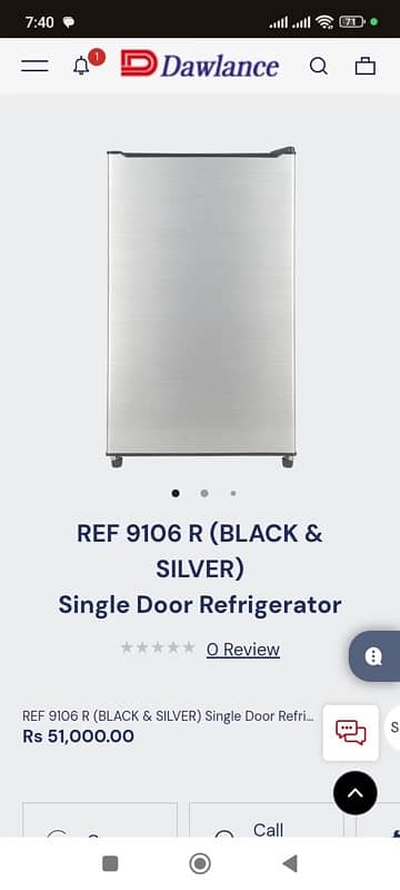 Dawlance Refrigerator 9106 R Brand new 10/10 9