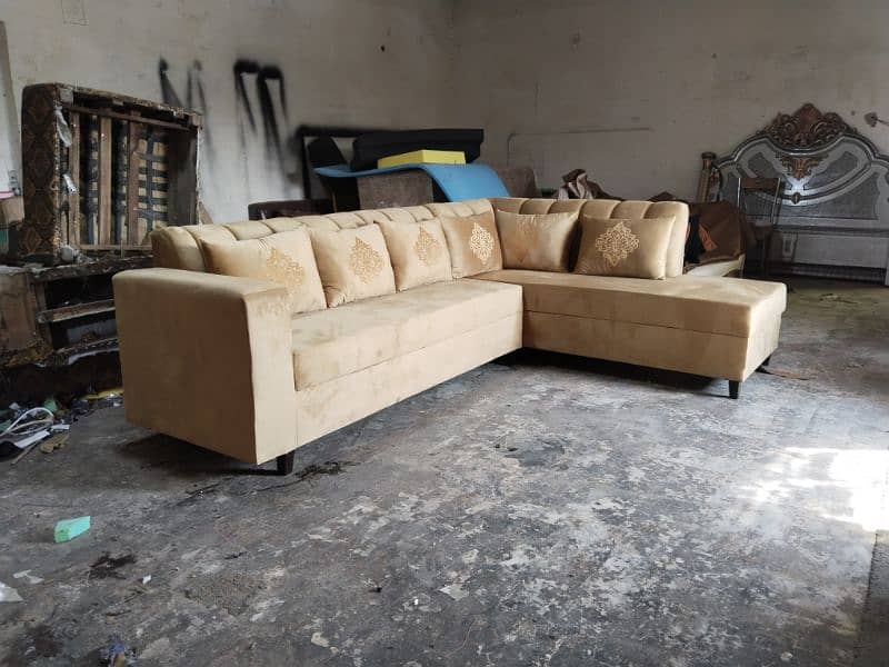 L shape sofa / corner sofa / six seater / in master molty foam 2