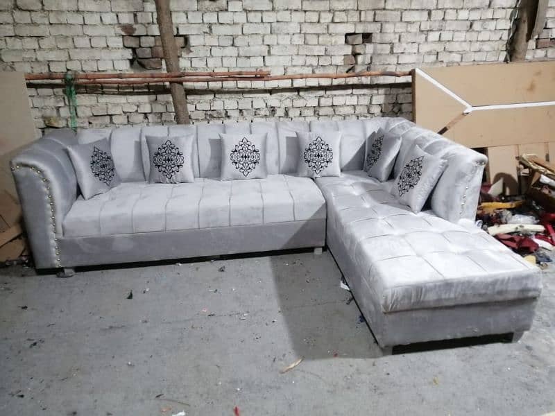 L shape sofa / corner sofa / six seater / in master molty foam 7