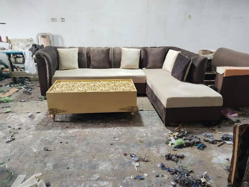 L shape sofa / corner sofa / six seater / in master molty foam 15