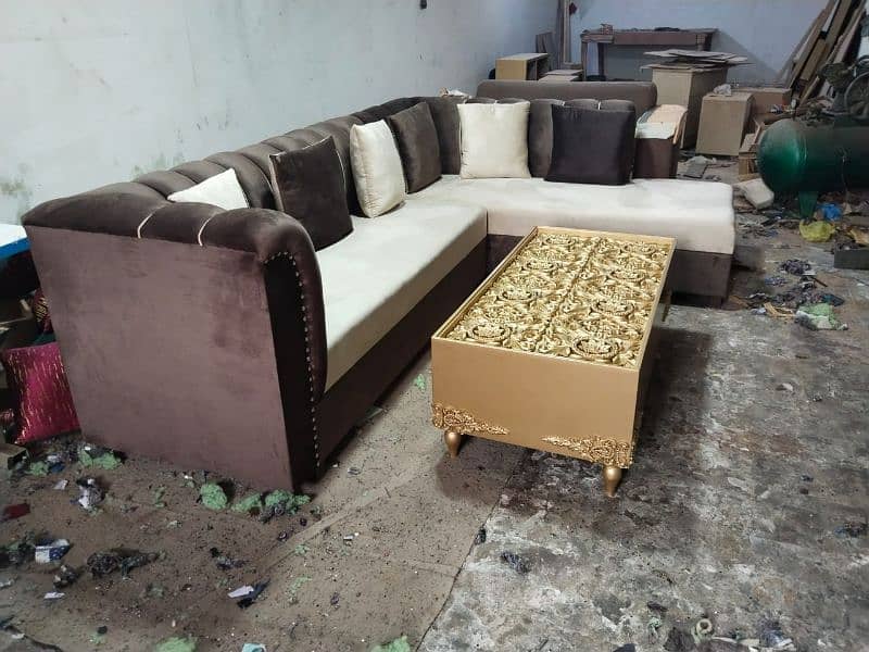 L shape sofa / corner sofa / six seater / in master molty foam 18